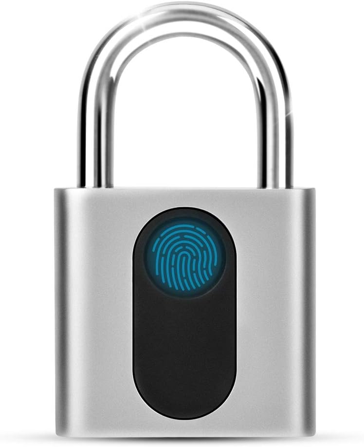 Ver especificaciones técnicas y precio actualizado de Candado Huella Dactilar Inteligente, Candado Con Huella Dactilar Candado Taquilla Inteligente, USB Recargable Fotografía técnica oficial de Candado Huella Dactilar Inteligente, Candado Con Huella Dactilar Candado Taquilla Inteligente, USB Recargable - Vista frontal con fondo blanco