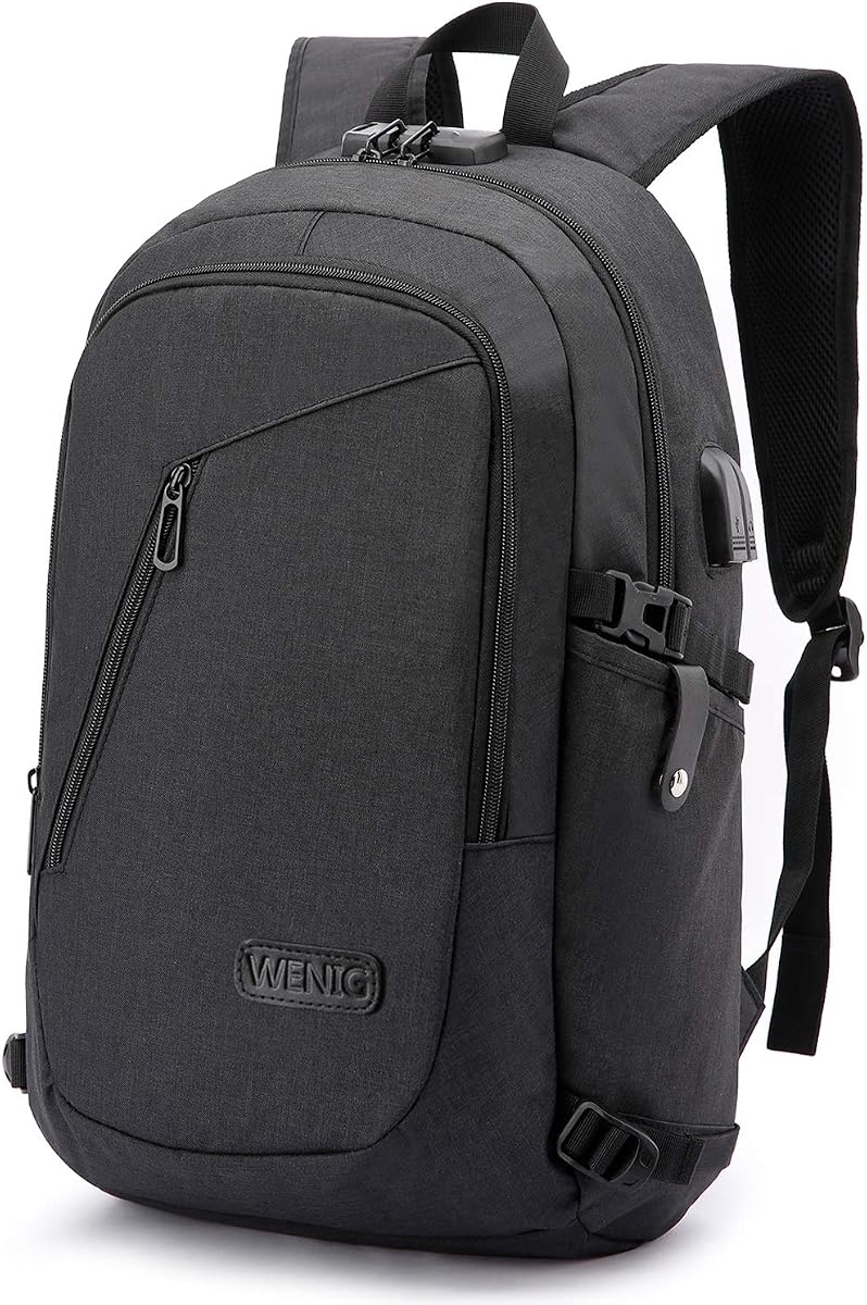 Ver especificaciones técnicas y precio actualizado de Mochila Hombre Mochila Antirrobo Impermeable,Mochila Ordenador Portatil 15.6 Pulgadas Mochila Portatil con Puerto Fotografía técnica oficial de Mochila Hombre Mochila Antirrobo Impermeable,Mochila Ordenador Portatil 15.6 Pulgadas Mochila Portatil con Puerto - Vista frontal con fondo blanco