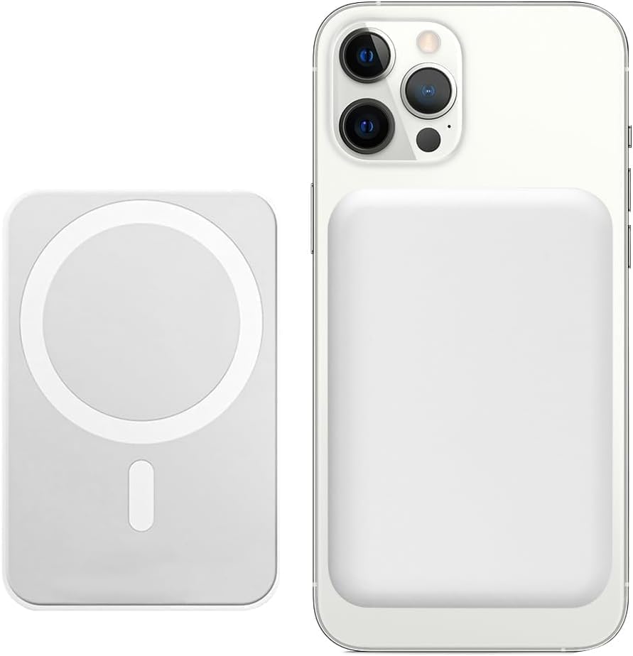 Ver especificaciones técnicas y precio actualizado de Power Bank 10000mAh, 20W Inalámbrico Magnético Batería Externa Carga Rápida, Slimmest Bateria Portátil Fotografía técnica oficial de Power Bank 10000mAh, 20W Inalámbrico Magnético Batería Externa Carga Rápida, Slimmest Bateria Portátil - Vista frontal con fondo blanco
