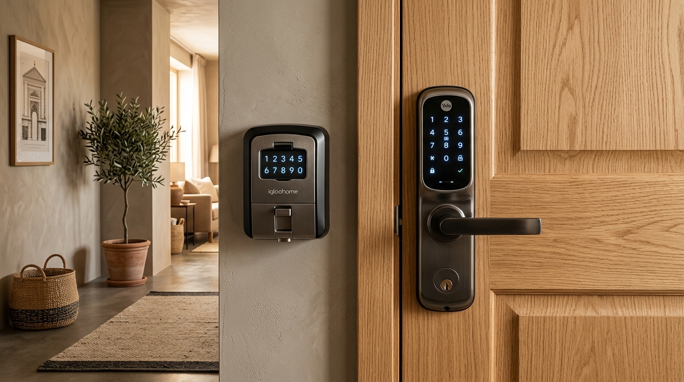 Sistema de check-in autónomo para Airbnb con guardallaves inteligente y cerradura electrónica