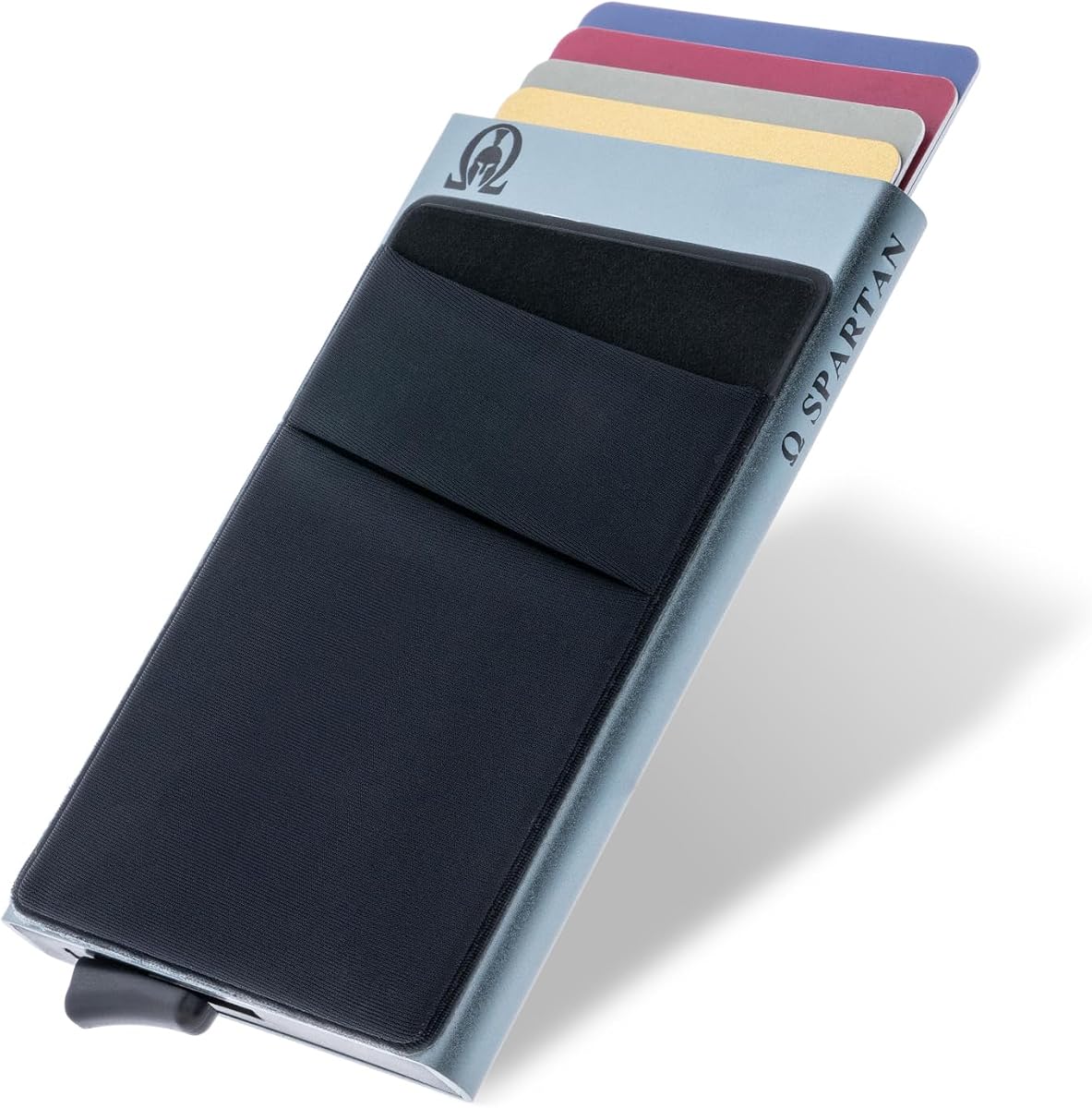 Ver especificaciones técnicas y precio actualizado de RE® Tarjetero para Hombre con Capacidad de 6 a 8 Tarjetas | Tarjetero Fotografía técnica oficial de RE® Tarjetero para Hombre con Capacidad de 6 a 8 Tarjetas | Tarjetero - Vista frontal con fondo blanco