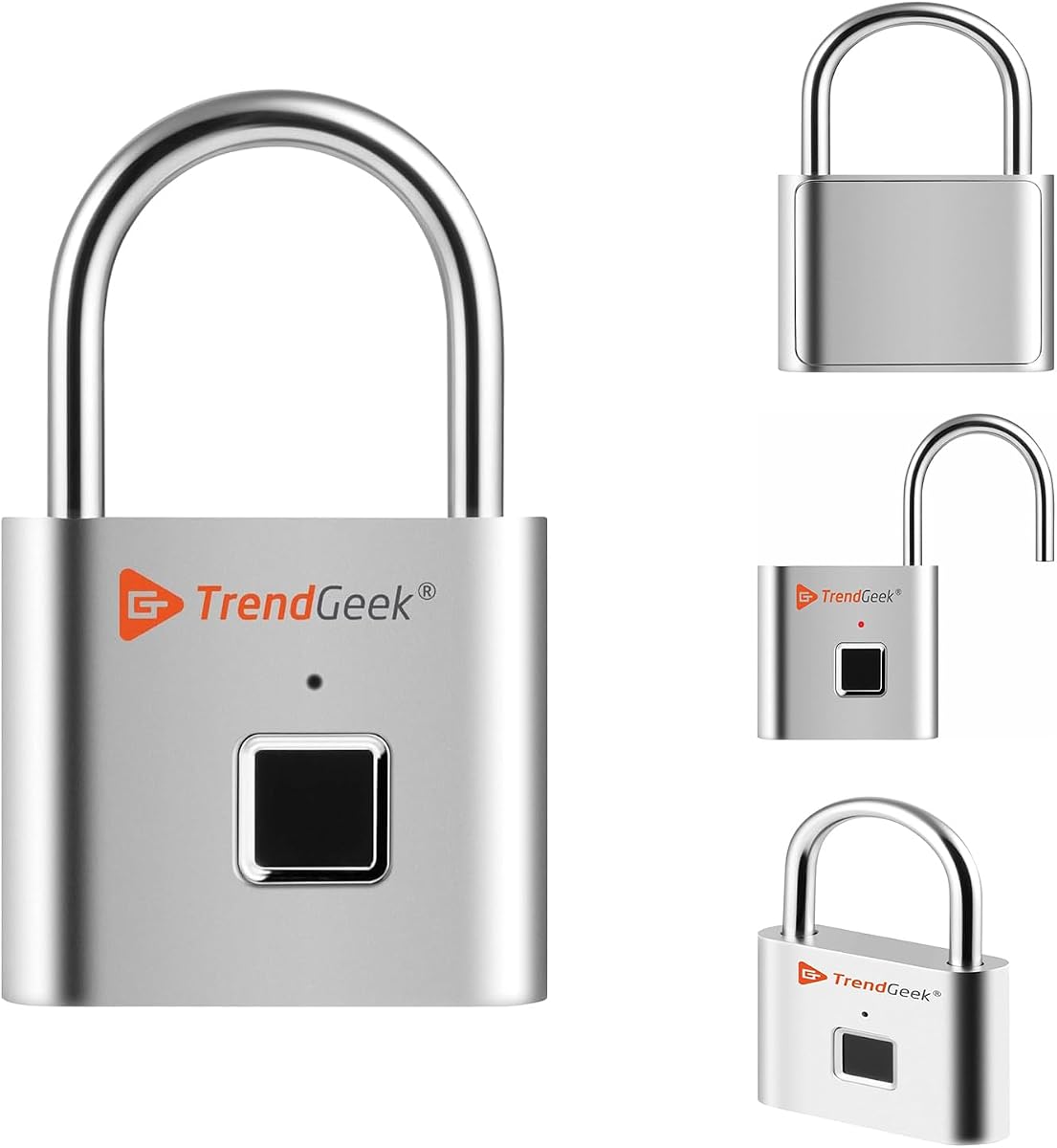 Ver especificaciones técnicas y precio actualizado de TrendGeek Candado De Huella Dactilar de Seguridad Inteligente Sin Ilave Cerradura De gimnasio Fotografía técnica oficial de TrendGeek Candado De Huella Dactilar de Seguridad Inteligente Sin Ilave Cerradura De gimnasio - Vista frontal con fondo blanco