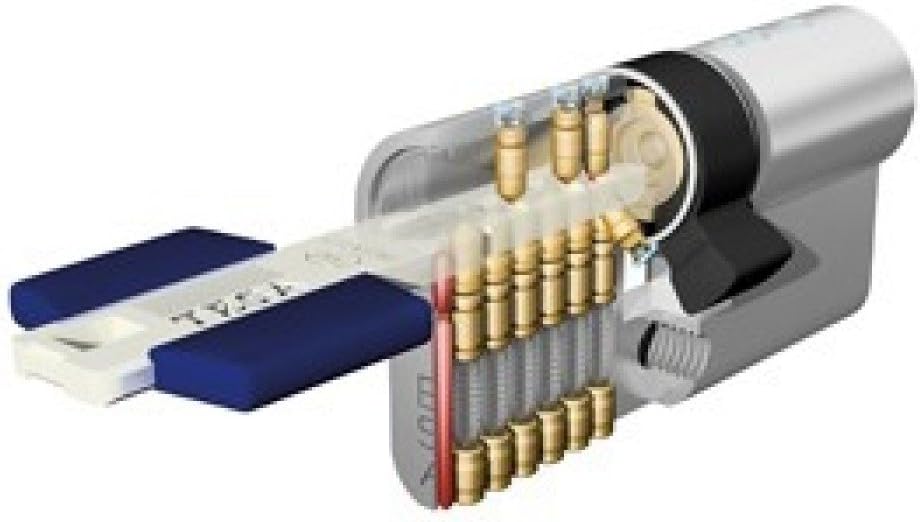 Ver especificaciones técnicas y precio actualizado de Tesa Assa Abloy TX853050N Cilindro de Alta Seguridad TX80 Doble Embrague Niquelado 30 Fotografía técnica oficial de Tesa Assa Abloy TX853050N Cilindro de Alta Seguridad TX80 Doble Embrague Niquelado 30 - Vista frontal con fondo blanco