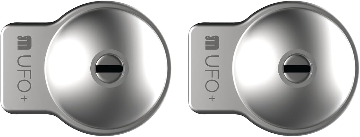 Fotografía técnica oficial de Cerradura Antirrobo para Furgoneta UFO+ con Cierre Automático Slamlock - Vista frontal con fondo blanco