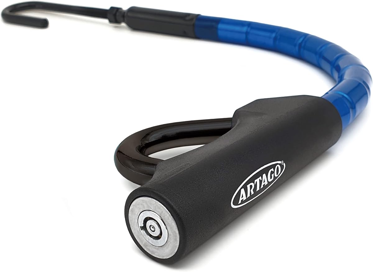 Ver especificaciones técnicas y precio actualizado de ARTAGO 880 Antirrobo Coche, Alta Gama, Barra Volante Pedal Flexible, Cable Acero Blindado Fotografía técnica oficial de ARTAGO 880 Antirrobo Coche, Alta Gama, Barra Volante Pedal Flexible, Cable Acero Blindado - Vista frontal con fondo blanco