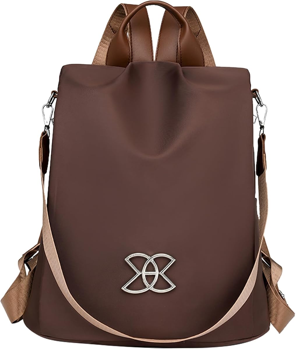 Fotografía técnica oficial de Mochila antirrobo de gran capacidad – Bolsa de ordenador impermeable con | puerto - Vista frontal con fondo blanco
