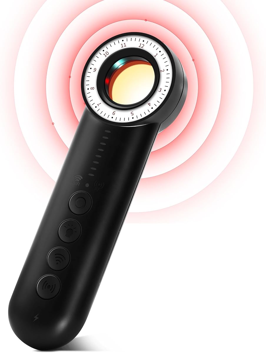 Ver especificaciones técnicas y precio actualizado de UYIKOO Detector de Camaras y Microfonos Ocultos, Detector de Cámara Espía Oculta, Señal Fotografía técnica oficial de UYIKOO Detector de Camaras y Microfonos Ocultos, Detector de Cámara Espía Oculta, Señal - Vista frontal con fondo blanco