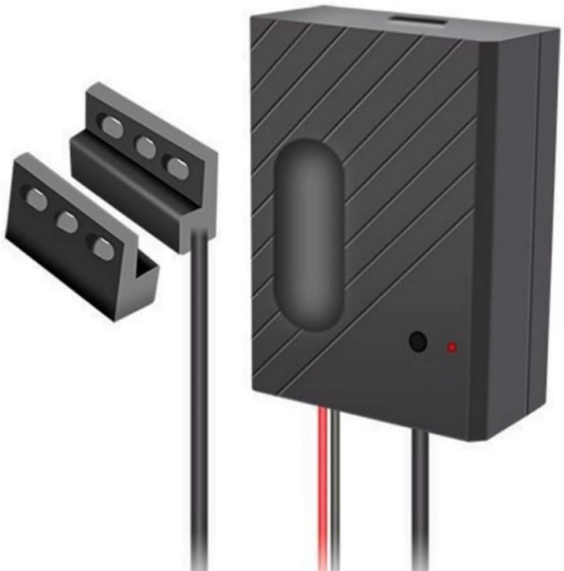 Ver especificaciones técnicas y precio actualizado de Controlador de puerta de garaje inteligente con interruptor WiFi y control remoto por Fotografía técnica oficial de Controlador de puerta de garaje inteligente con interruptor WiFi y control remoto por - Vista frontal con fondo blanco