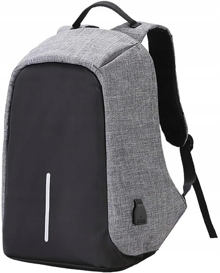 Fotografía técnica oficial de Retoo Mochila antirrobo 14 l, USB 2.0, para portátil 16 pulg. | Impermeable - Vista frontal con fondo blanco